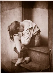 Eine Nacht draußen, obdachlos, ca. 1857